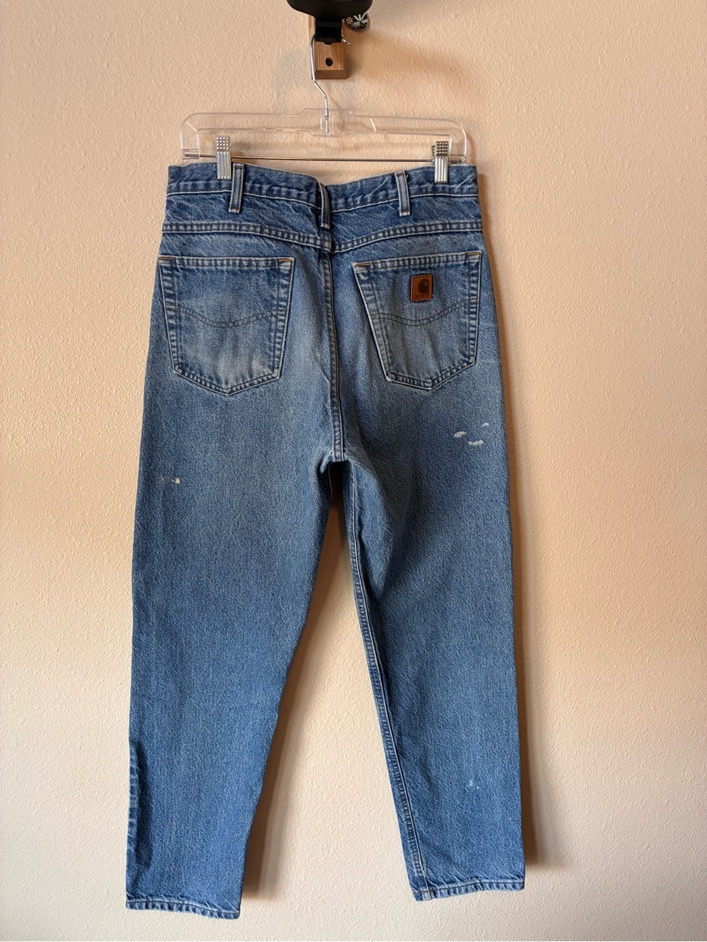 Carhartt Men's Slim Straight Light Blue Denim Jeans - Picture 2 of 7